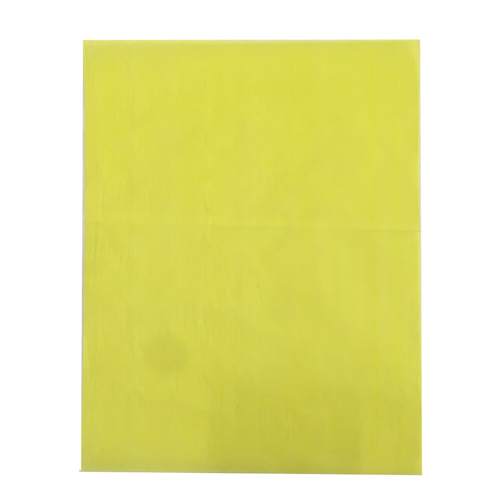 100pcs Colorful A4 Copy Carbon Papers Home Office Painting Tracing Paper One Side Fabric Drawing Transfer 21×29.7CM: Yellow