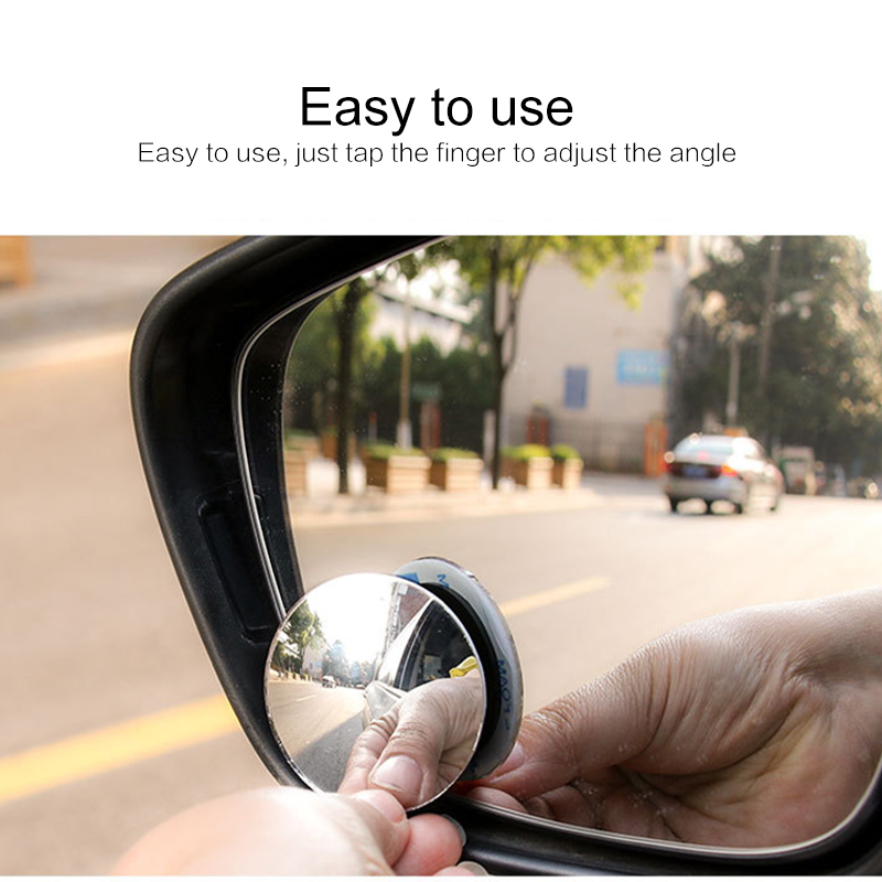 Espejo convexo redondo de gran angular para Conductor de vehículo, accesorios de coche, punto ciego, retrovisor del coche para niñas,