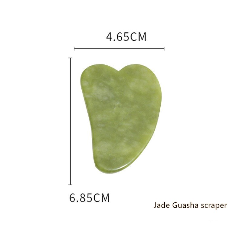 2/3Pcs Natuurlijke Jade Massage Voor Gezicht Gouache Schraper Jade Roller Guasha Schraper Massage Voor Gezicht Microniddle Roller gezicht Gua Sha: Jade Guahsa