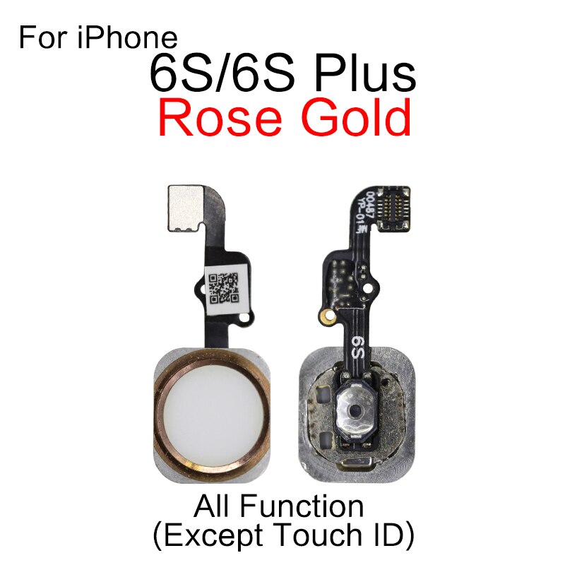 1 sztuk dla iPhone 5S 5SE 6 6S 7 8 Plus strona główna przycisk Flex Cable naprawa części: 6S 6SP Rose Gold