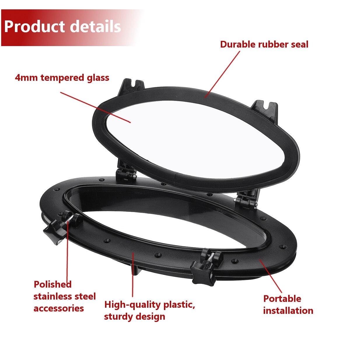 Open Portlight Window Port Hole Replacement Boat Marine Yacht