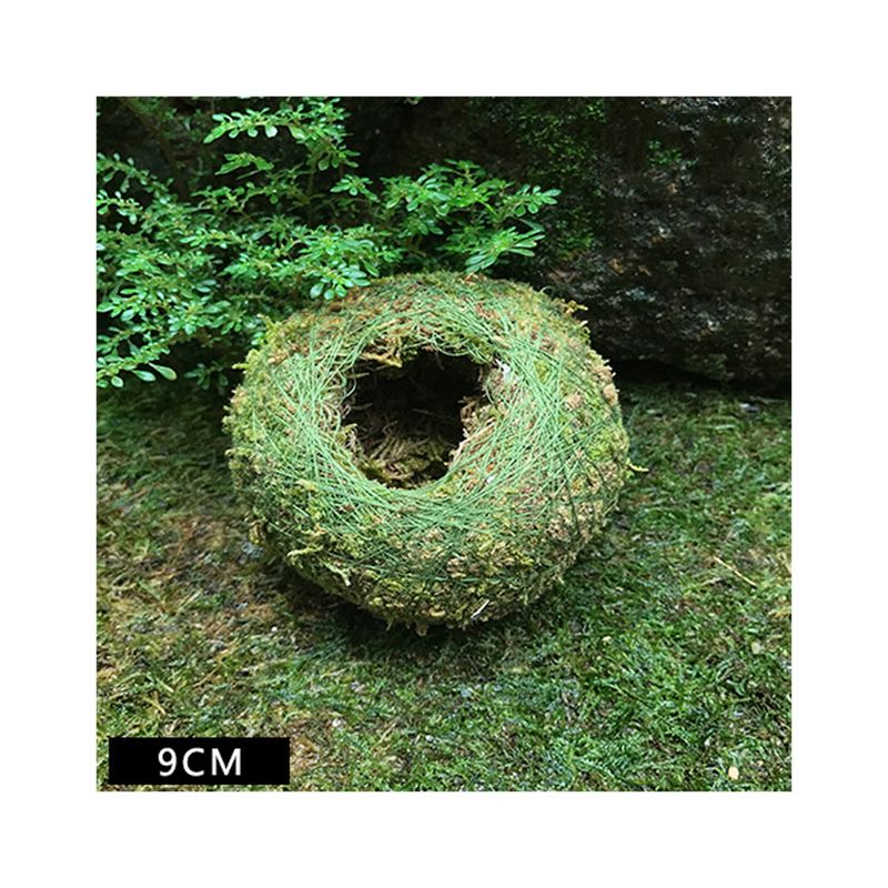 Moss Ball Pot Bird Nest Flower Plant Home Office Desk Table Garden DIY Decoration: 2