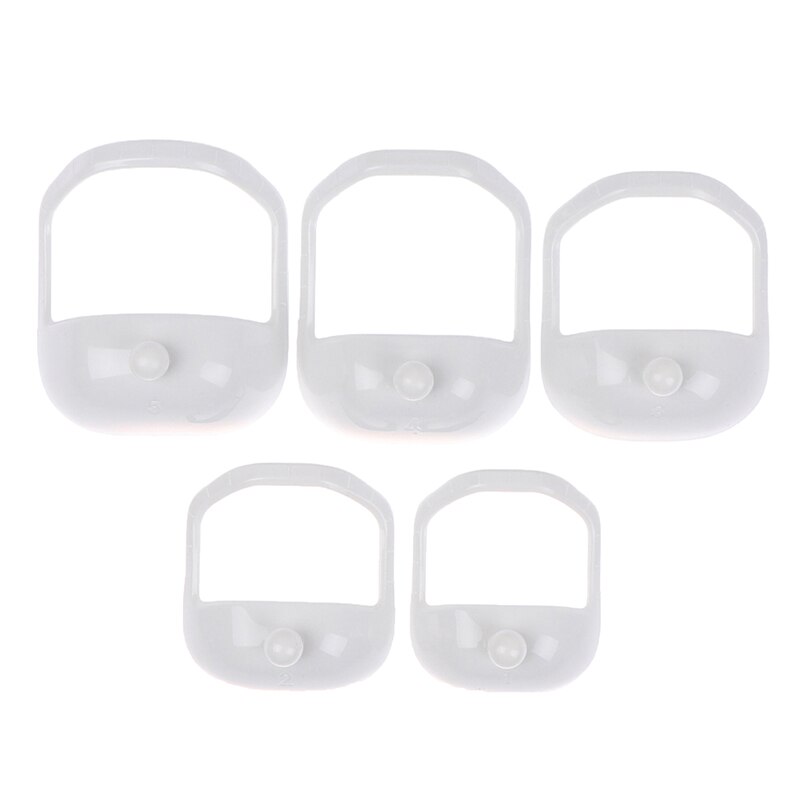 5 unids/set hombres bigote Shaper estilo plantilla barba guía para Barba Plantilla de afeitar herramienta de: Blanco