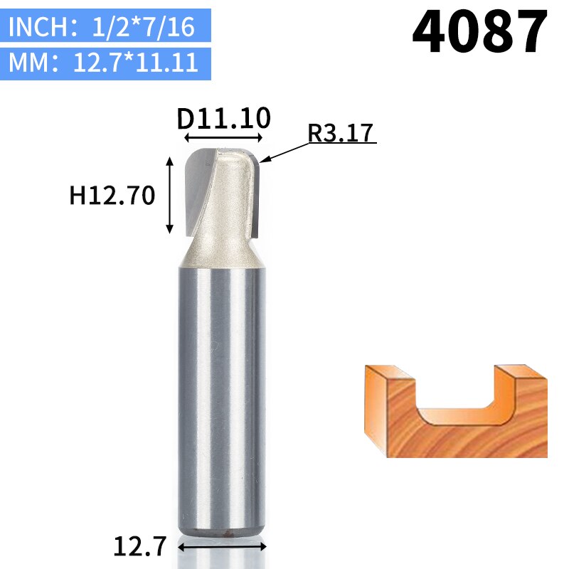 Huhao 1 stuks 1/2" schachtkom & lade sjabloon freesbit wolfraamcarbide frees voor houtbewerking snijgereedschap houtfrees