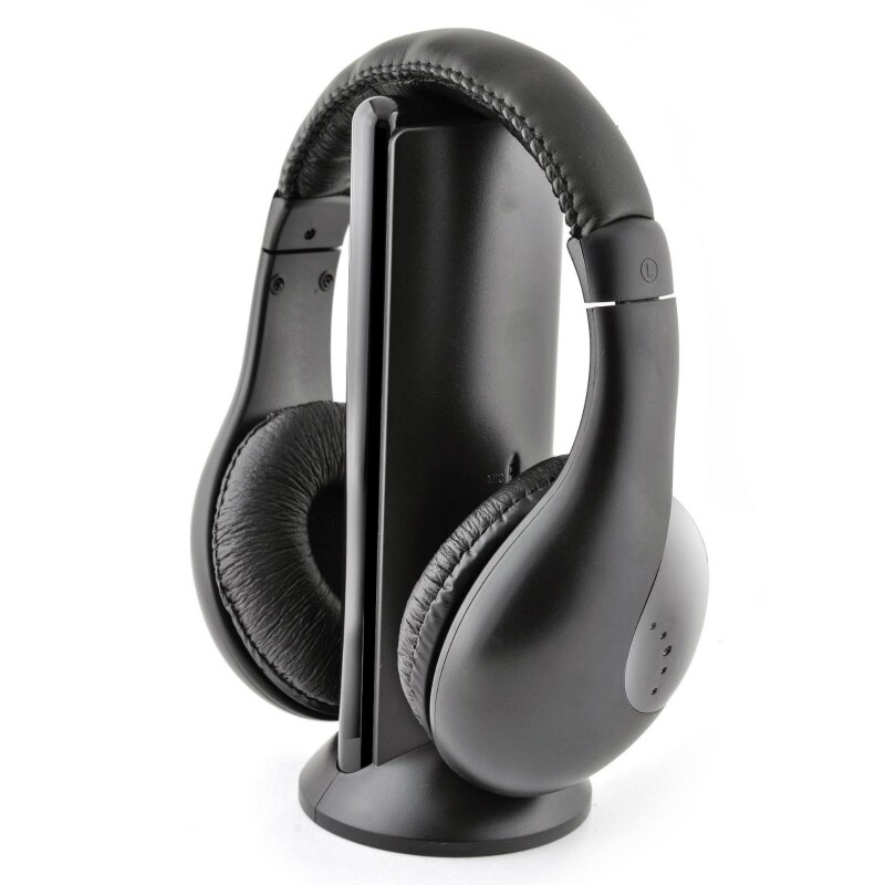 Elistooop 5 in 1 wireless headphones casque audio sans fil ecouteur hi-fi radio fm tv  mp3 mp4