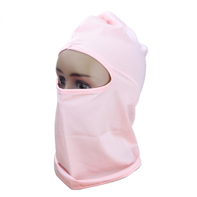 Motocycle Riding Mask Cycling Motorcycle Mask Outdoor Protection Full Face Lycra Balaclava Moto Accessories: Pink