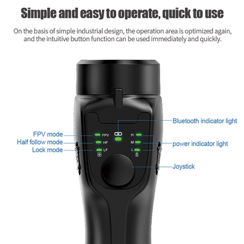 3-Axis Gimbal Stabilizer For Smartphone Handheld Phone Gimbal With Gimbal Phone Stabilizer For Video Recording