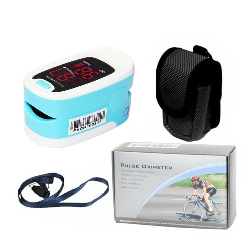 Led fingerspids pulsoximeter blod iltmåler spo 2 puls patientmonitor nyeste