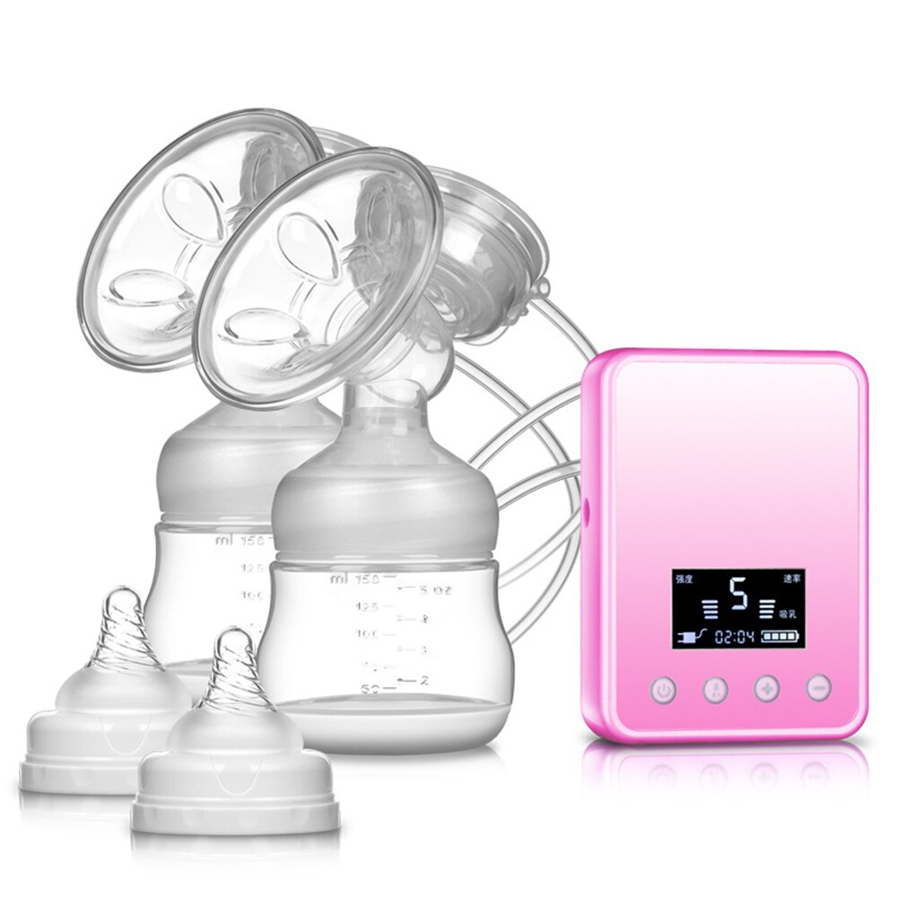 Milk Pump Electric Breast Pump Silicone Rechargeable Mute Milker Cleanable and Portable Breast Milk Pump for Postpartum Mother