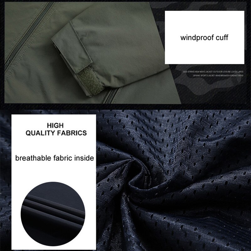 Chaqueta impermeable de exterior para hombre, cortavientos de viaje, para acampar, senderismo, AM388