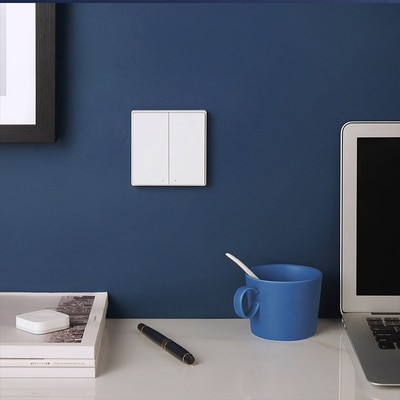 original Aqara Mijia Smart home Light Control D1 Single Fire wire ZigBee Wireless Key Wall Switch Via Smartphone APP