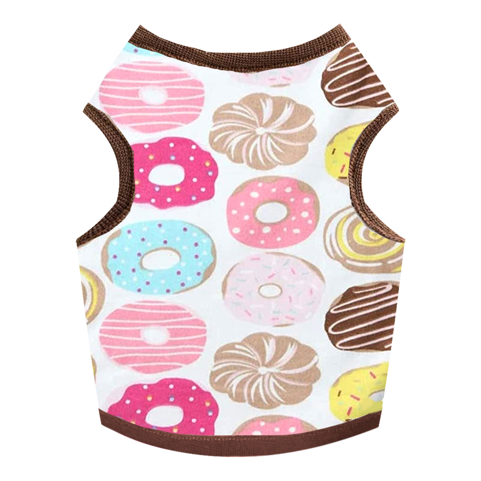 T-Shirt d'été fin et respirant pour chien de petite et moyenne taille, imprimé dessin animé mignon, vêtements Chihuahua Yorkshire GlaPet,: XL / YELLOW