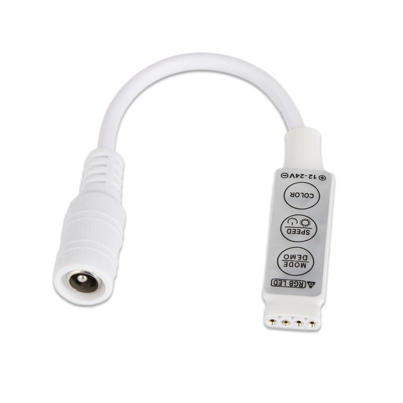 1Pcs Rgb Controler 3 Pin Led Strip Verlichting Dimmer Controller Mini Sleutel Controler Verlichting Accessoires 12-24V uk