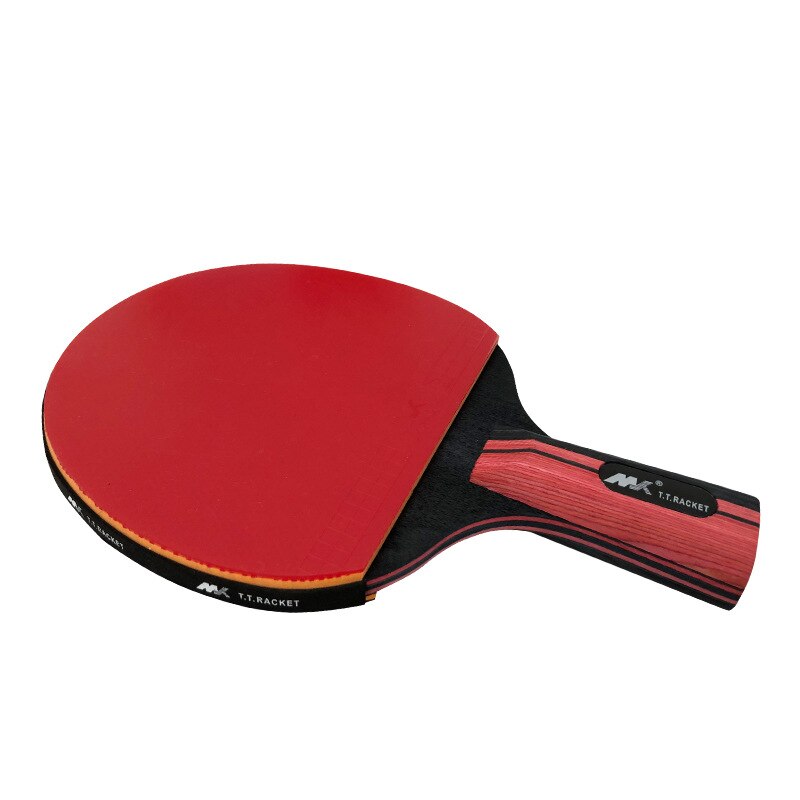 7Ply Pure Wood Carbon Table Tennis Racket Double Face Pimples-in Sticky Rubber 6 Star Ping Pong Paddle Bat 1 racket+3 ball+1 bag