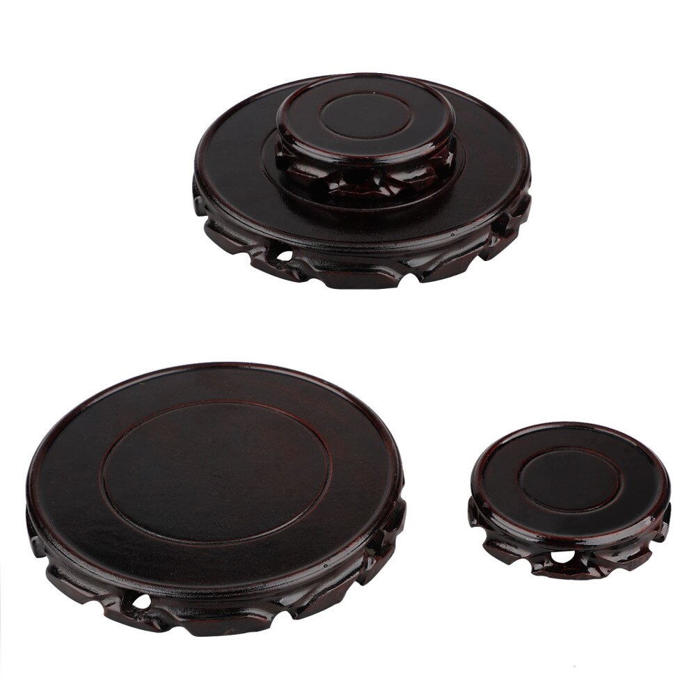 Garden Flower Pot Stand Wooden Plant Stand Flower Pot Base Holder For Gardening Interior Decoration Living Room