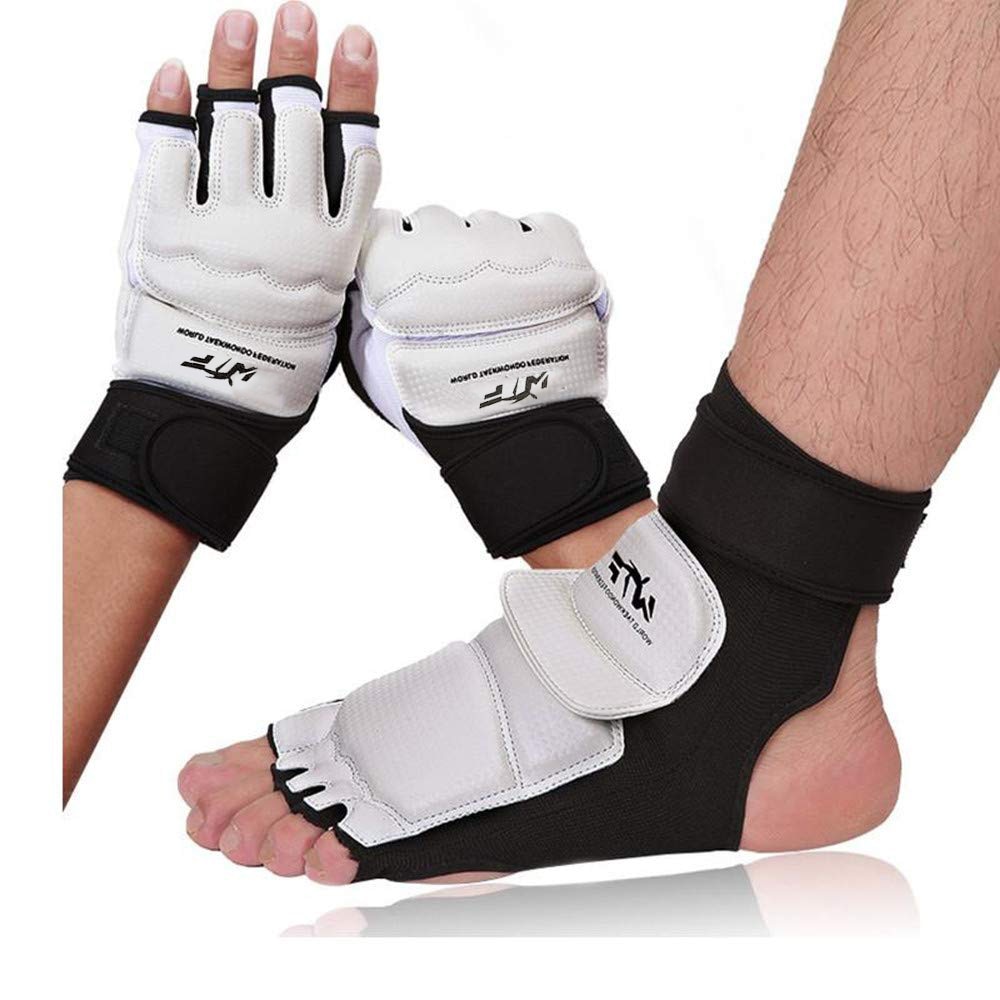 2022 WTF Genehmigen Taekwondo Palme Fuß Schutz Schutz Karate Hand Fuß Handschuhe schutz Kickboxen Stiefel Palme Knöchel schützen Anzug Getriebe