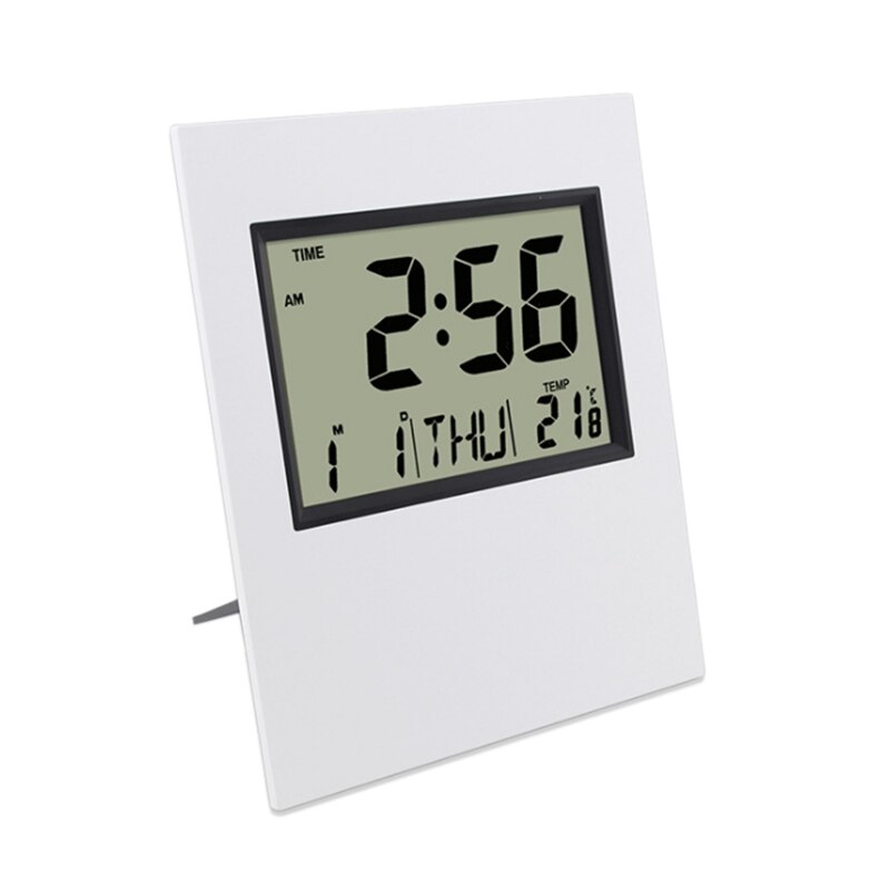 Multifunctional Table Clock Slim Digital Perpetual Calendar Electronic Clock Desktop Living Room Wall Clock