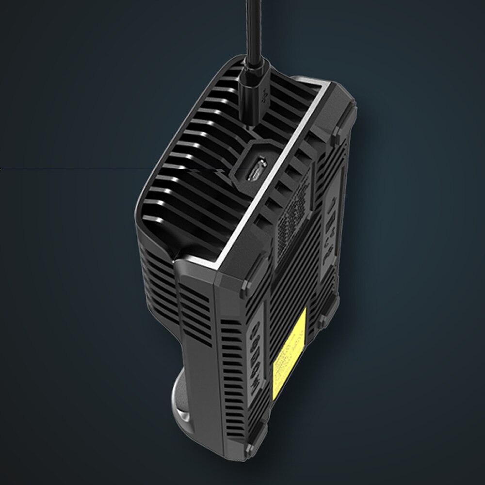 NITECORE UM2 Automatische Universele 3A Snellader Intelligente USB Dual-Slot Lader LCD Display Li-Ion IMR Batterij