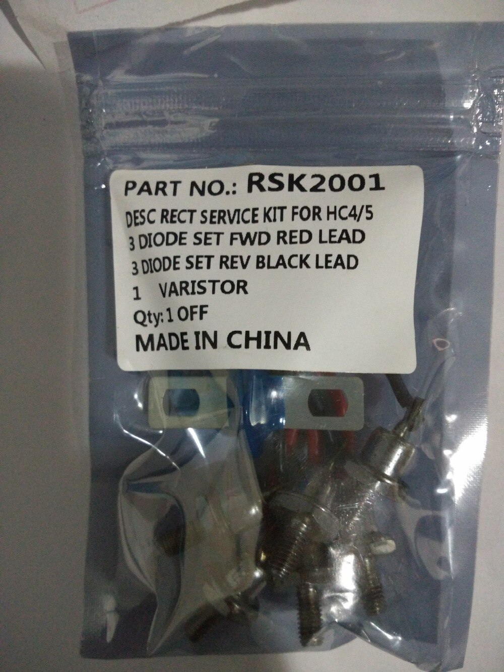 Rectifier diode RSK2001 three phase generator bridge rectifier diode 1PCS Varistor B with 6 pcs ZX25A 3 positive and 3 negative