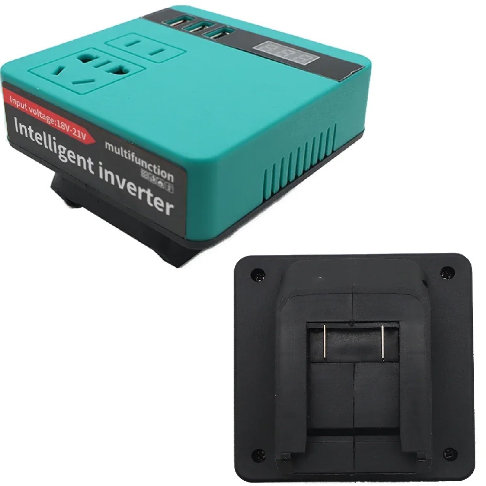 MakitaS 18V Battery Inverter To AC 220V Output Portable Modified Sine Wave Inverter For MakitaS Inverter Battery Adapter TOOLS: Dark Grey