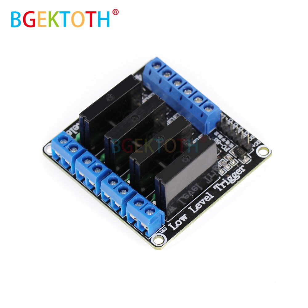 4 Channel 5V 12V 24V DC Relay Module Solid State Low Level SSR AVR DSP 2A 240V
