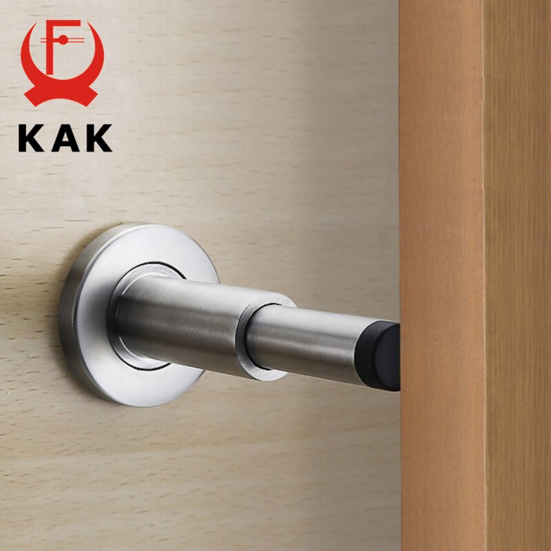 KAK-Tope de puerta silencioso hidráulico de cobre puro, Tope de puerta de piso, parachoques montado en la pared, Hardware táctil de puerta no magnético