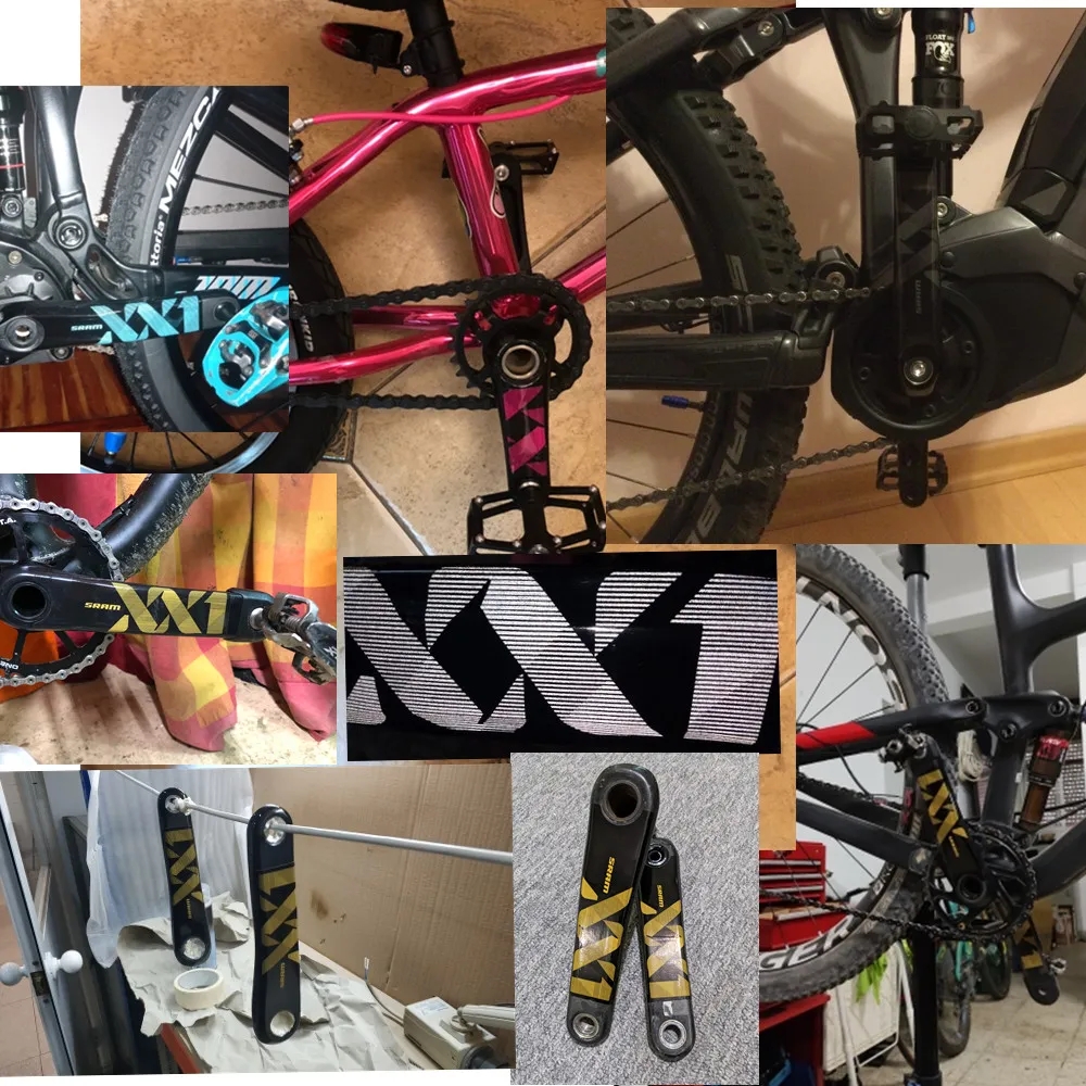 Pegatina de manivela de águila XX1 para bicicleta de montaña, pegatina de manivela AM DH, pegatinas de bielas de montaña, calcomanías brillantes de para sram