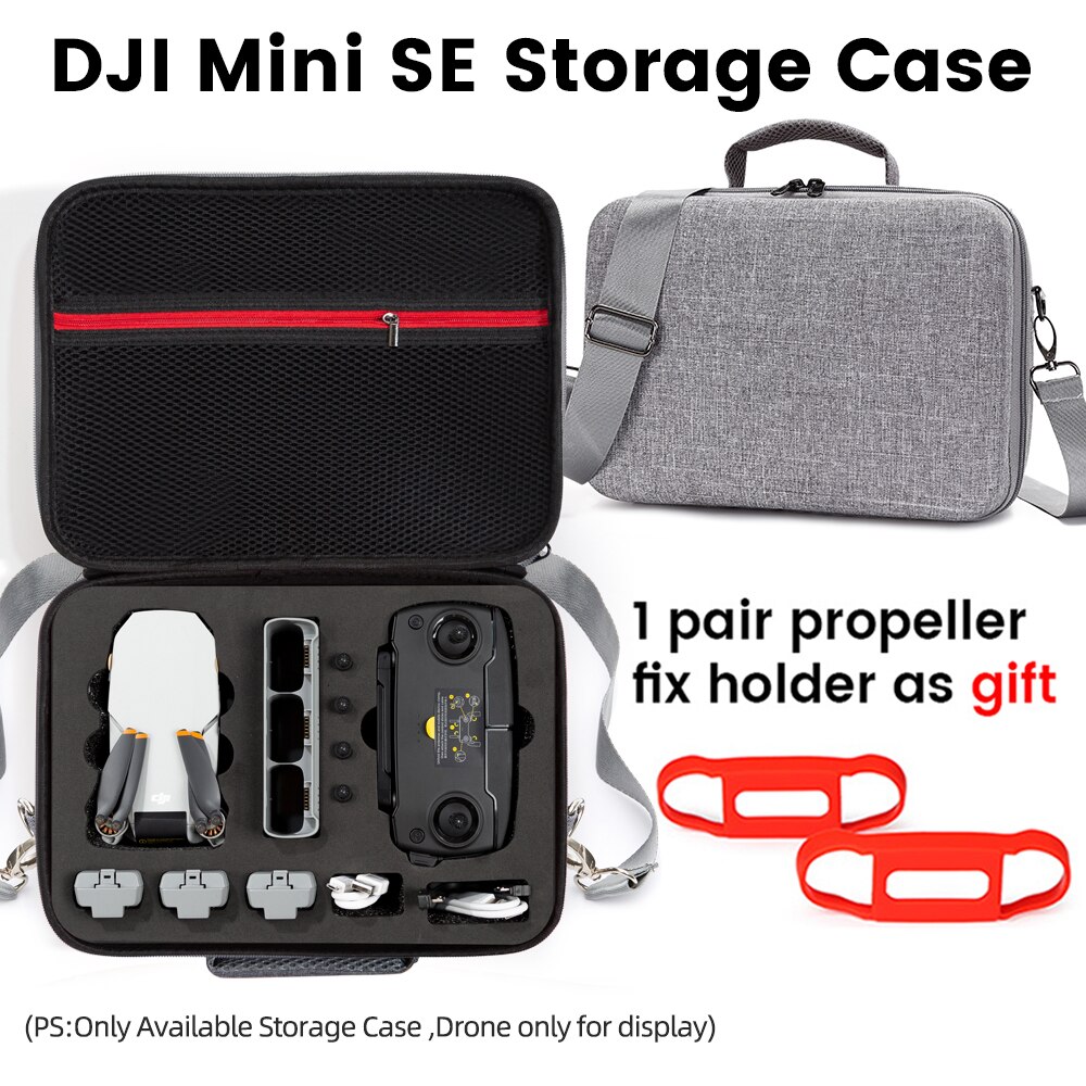 Dji mini se opbevaringstaske rejse vandtæt bæretaske bærbar boks skuldertaske til dji  om 5/ mini 3 pro drone tilbehør: Type 7 sort liner