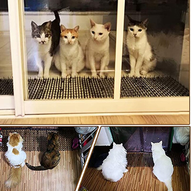 Jardin balcon Anti-chat Anti-chien tapis chat Scat tapis plastique piquant Net creuser bouchon garder chat chien loin _ WK