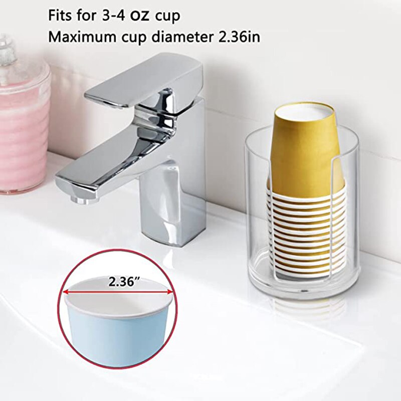 Badkamer Organizer Cosmetische Opbergdoos Katoenen Bal Qtip Beugel Acryl Opslag Jar Pen Houder Met Bamboe Cover Stofdicht