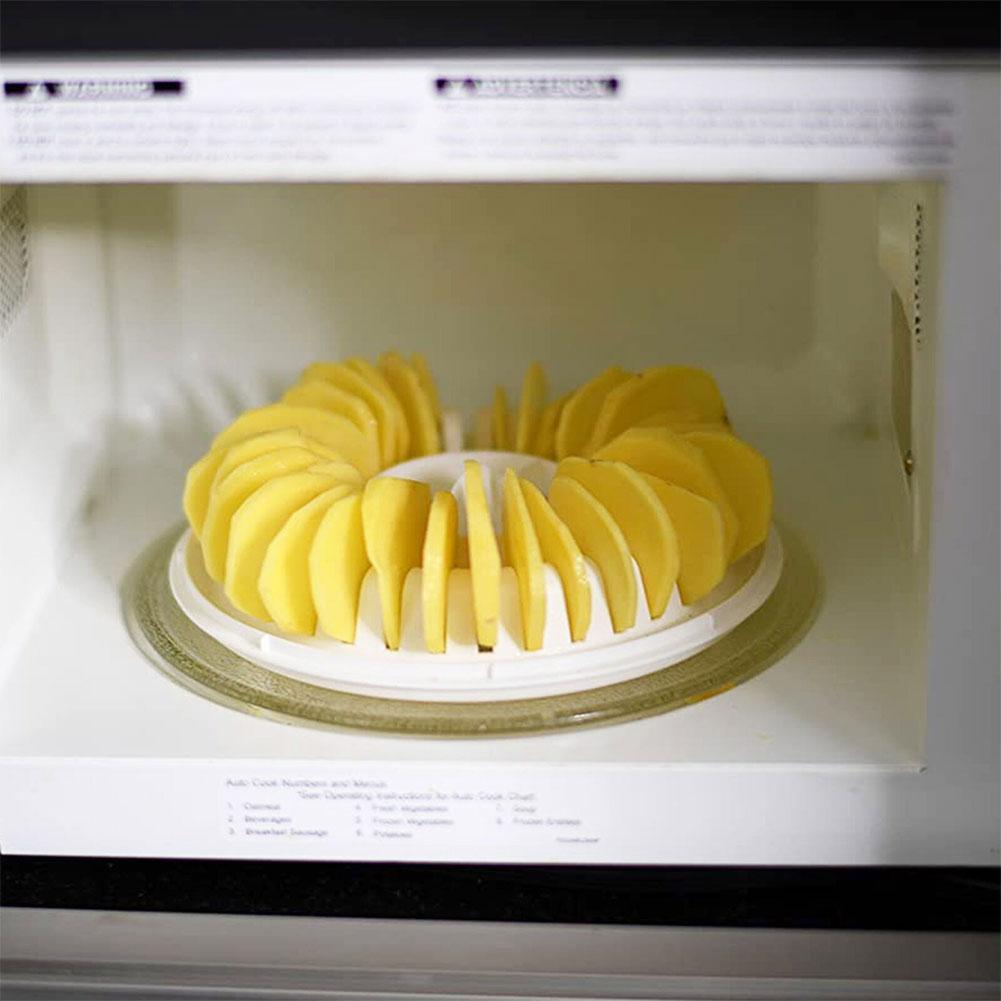Chips rack diy mikrobølgeovn lav kalorier ovn fettfri potetgull maker kjøkken bakervarer verktøy bakervarer og panner snacks maker