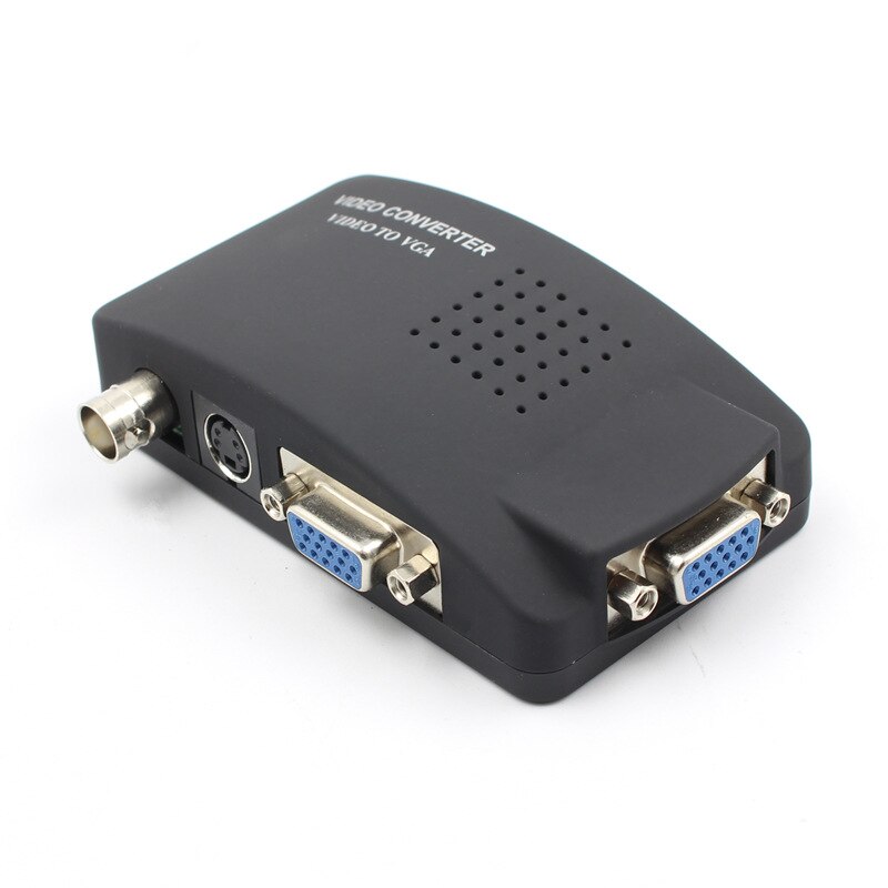 1080p cctv dvr dvd tv bnc s-video vga til vga converter adapter digital boks understøttelse til pc og til mac computere gt
