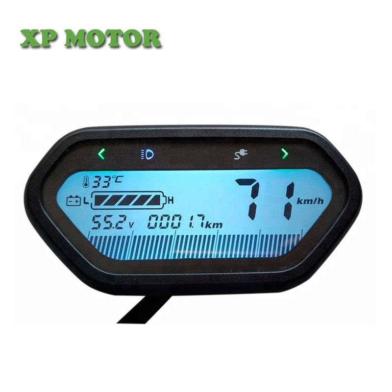 Compteur de vitesse pour tableau de bord de moto et vélo électrique, 48V-96V, affichage LCD