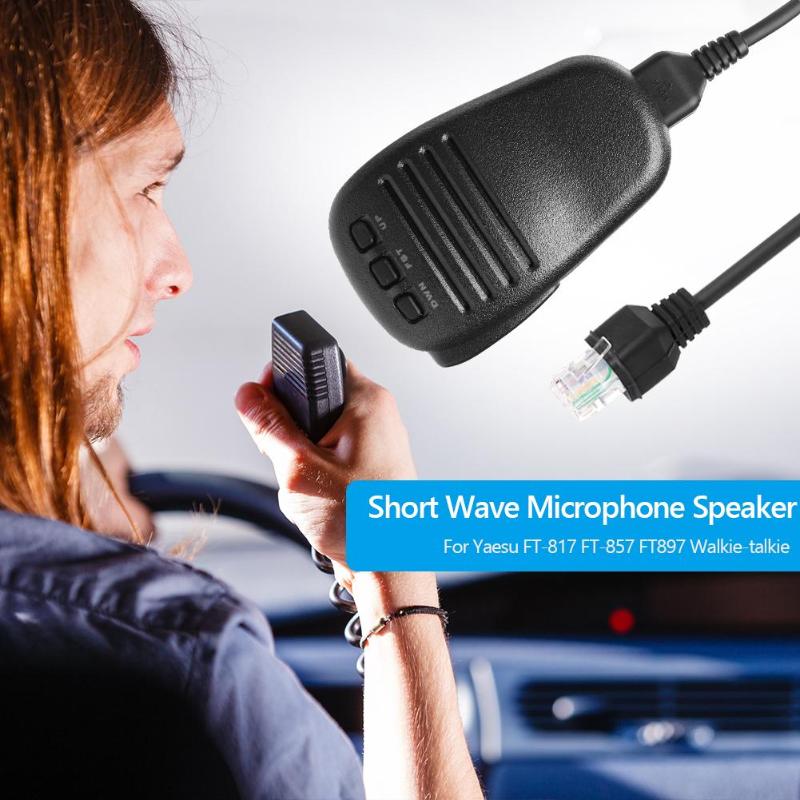 Microphone haut-parleur portable pour Yaesu FT-817 FT-857 FT897 FT-450 FT-891 FT-817ND talkie-walkie Radio micro à ondes courtes