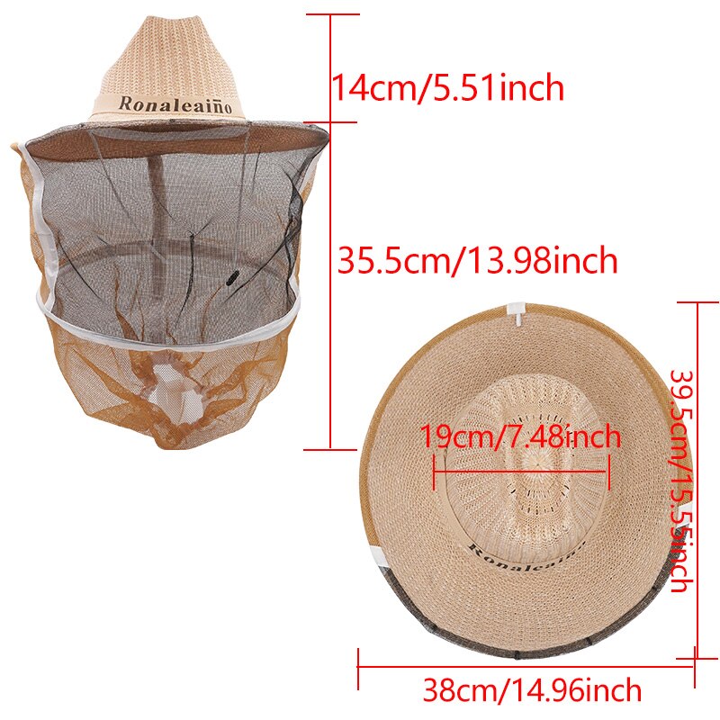 BeeKeeping Protective Bee Hat Anti Bee Two-Layer Head Top Camouflage Hat-Veil Combo Bee Hat Bug Mesh Mask Beekeeping: green