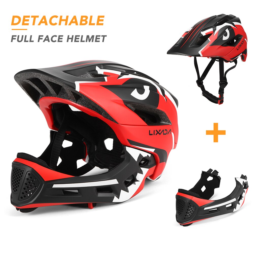 Casco da bici Lixada per bambini copertura integrale caschi sportivi caschi da ciclismo per bicicletta MTB per bambini pattinaggio cappuccio di protezione di sicurezza