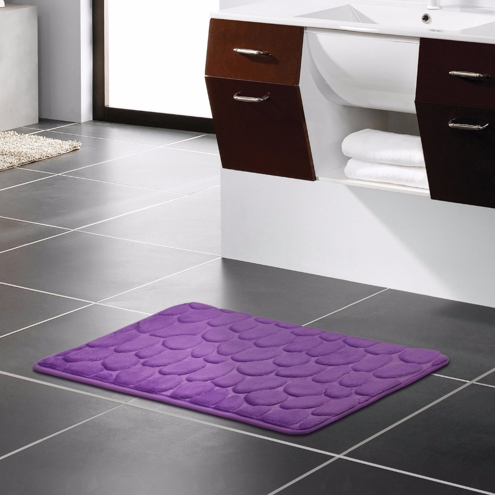 3D Steen badkamer mat 40*60 cm Foam Geheugen Matten badkamer tapijt Voor Vloer Badmat Antislip tapijt Deurmat tapete banheiro YH-S-002