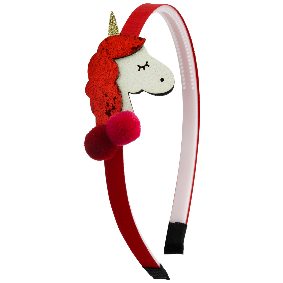 Diadema de unicornio brillante XIMA, 1 pieza, diadema de plástico para niñas, accesorios para el cabello para niños, horquillas de unicornio para el cabello, suministros para fiestas: 6