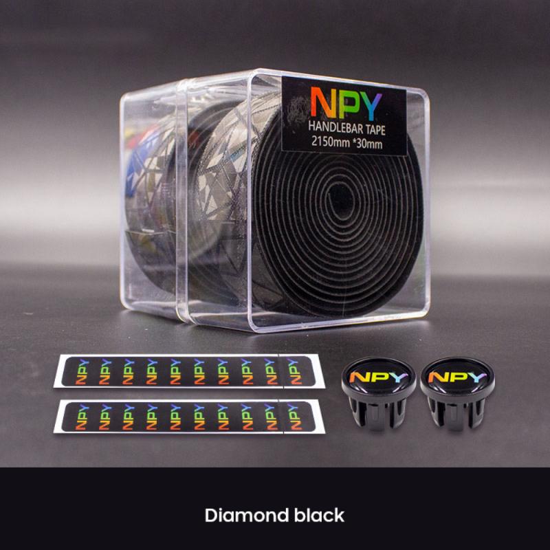 NOZAKI NPY Biking Bike Handlebar Strap Bicycle Anti-slip Bar Tape Damping Shockproof Cycling Road Bicycle Race Bike Parts: black