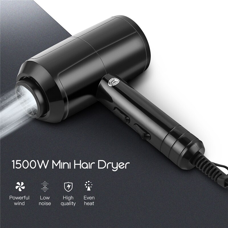 Hair Dryer Large Power Compact Stylish Blow Dryer Quick Drying Travel Hair Blow Dryers With Low Noise Wind Gear&Temp Adjustable