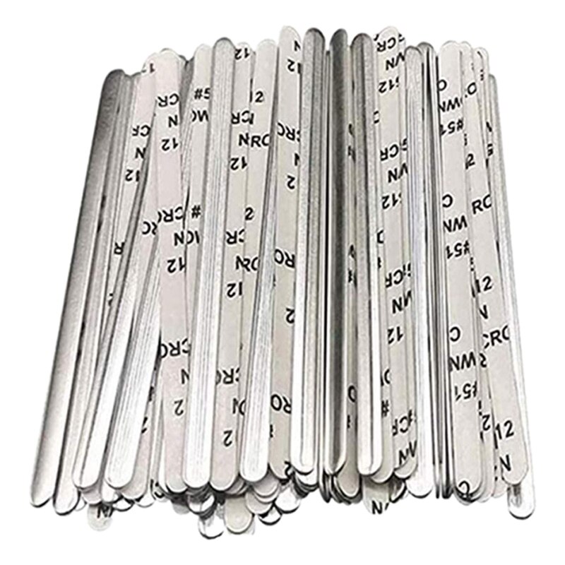 90Mm Adhesive Aluminium Strip Neus Draad, Platte Neus Clip, Neus Brug Beugel, diy Naaien Staaldraad (300 Stuks)