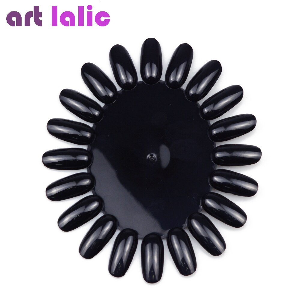 Artlalic 10 stuks display wiel nagellak kleurenkaart oefen nepnagels tips natuurlijke nepnagelkunst tips sticks nagellak display