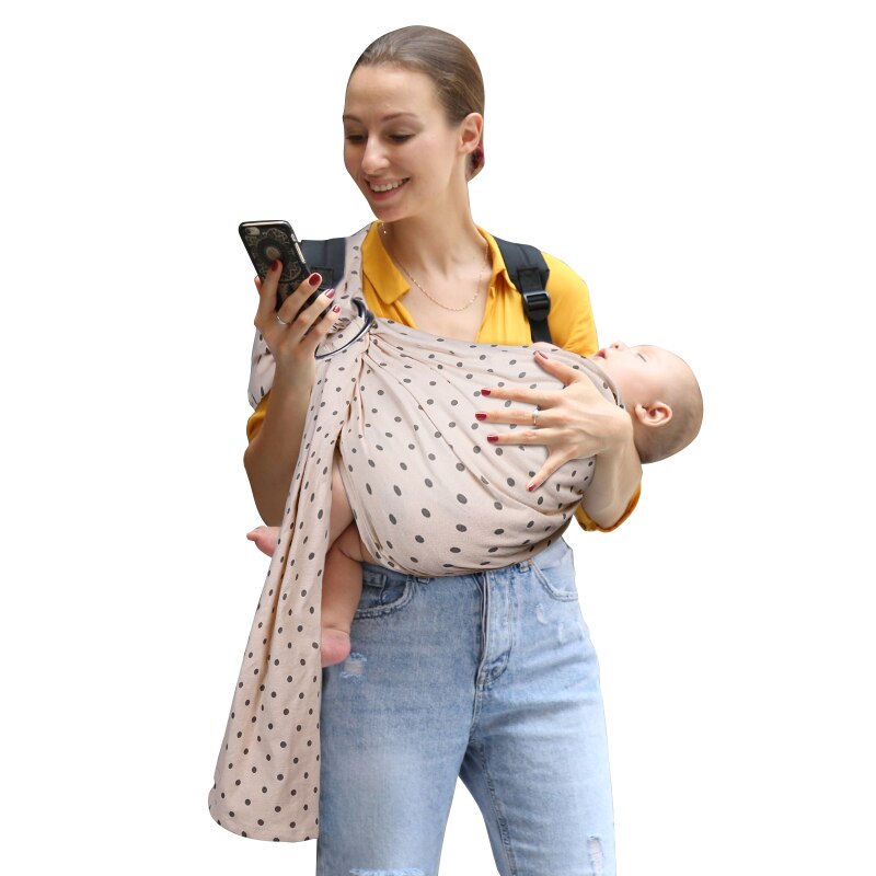 Infant Baby Back Scarf Carrier Kid Fashionable Baby Sling Wrap Cotton Soft Breathable Newborn Back Scarf Portable Baby Sling