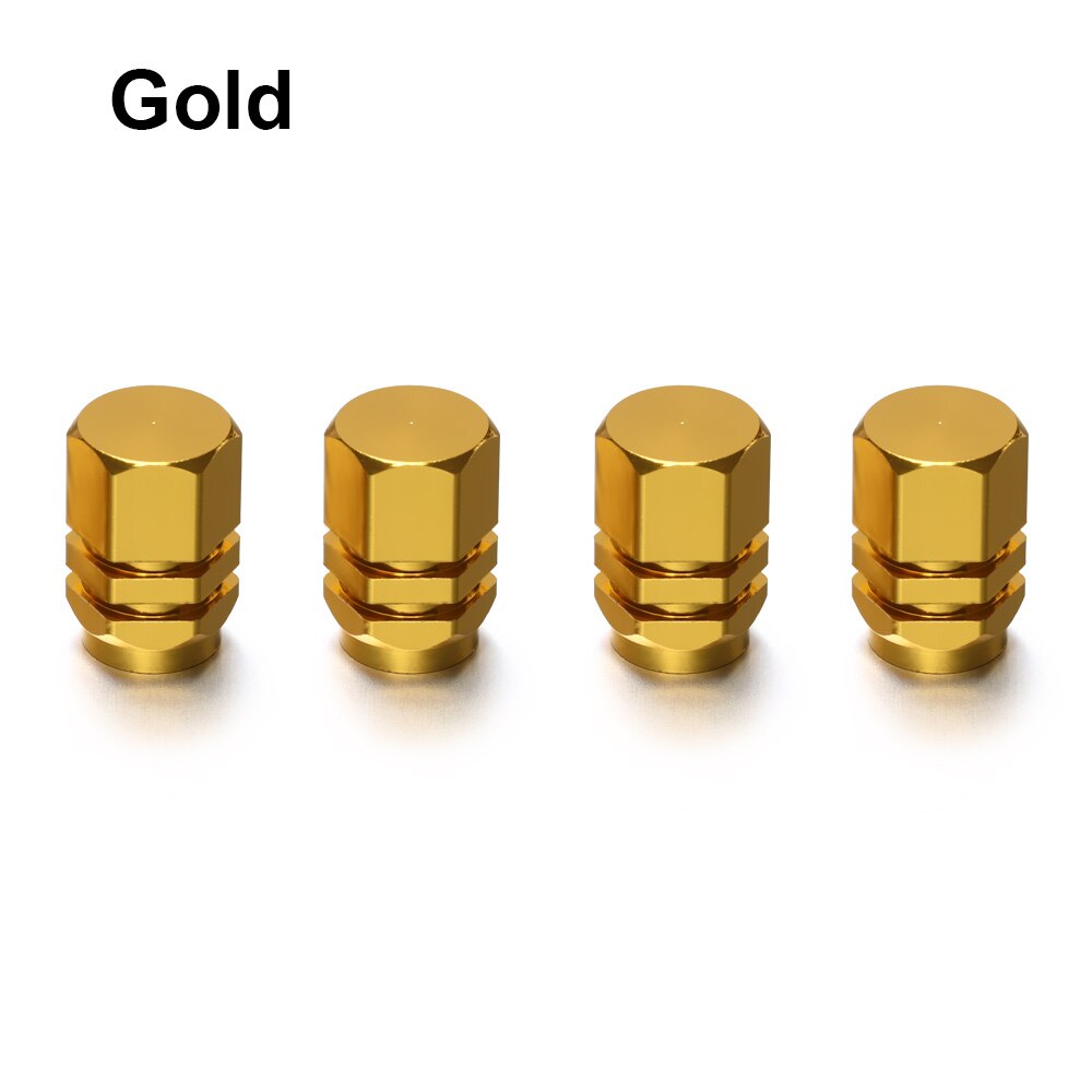 Tapones de neumáticos para rueda de coche, cubiertas de vástago de Llanta de Aleación de aluminio, Airdust, impermeables, para: Gold