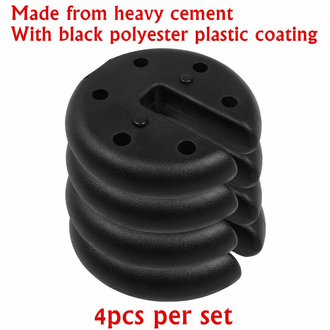 4Pcs PE Outdoor Canopy Tent Leg Weights Heavy Duty Anchor Stand Umbrella Gazebo Base Fit Most Canopy Legs