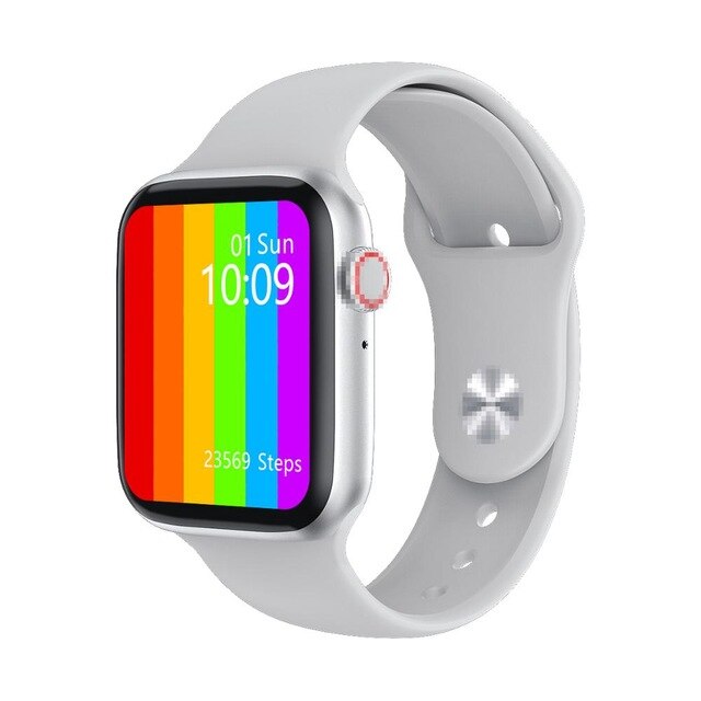 Smartwatch Iwo W26 44Mm Horloge 6 Smart Horloge Thermometer Ecg Hartslagmeter Temperatuur IP68 Waterdichte Pk Iwo 8 iwo 13 12: WHITE