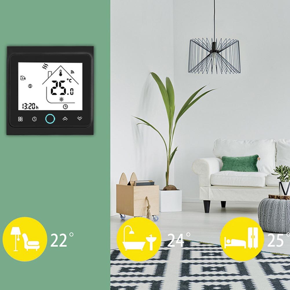 Touch Control Universal Air Conditioner Electric Thermostat WIFI Smart Household Wireless LCD Screen Backlight For Google Home