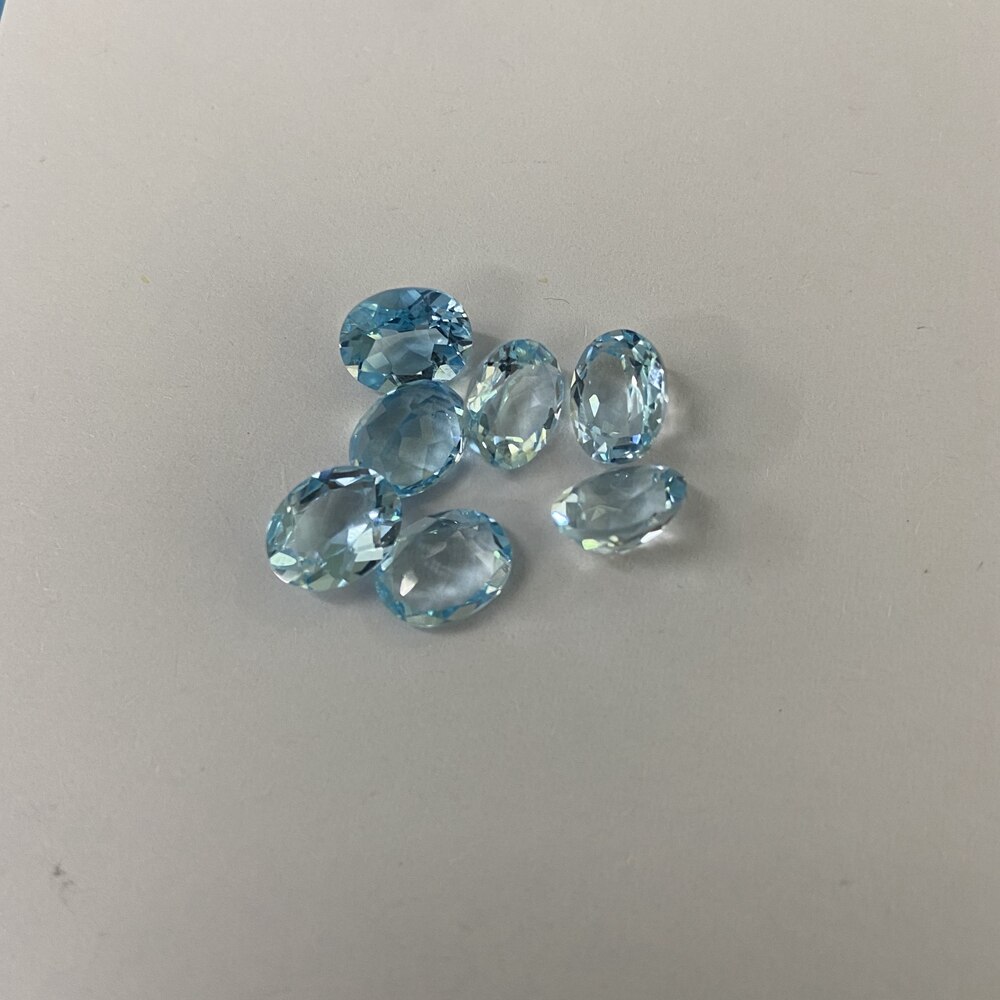 12×10mm 6 carats Oval cut 100% natural Blue topaz sky blue topaz loose stone