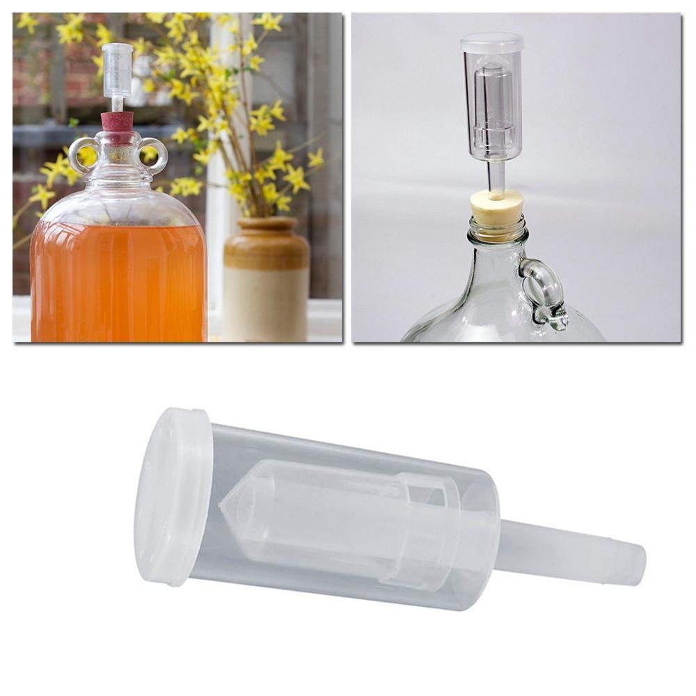 Válvula de escape de barril de fermentación de vino, cierre de aire unidireccional de 1/3 piezas, nueva válvula de fermentación de vino y cerveza de doble burbuja