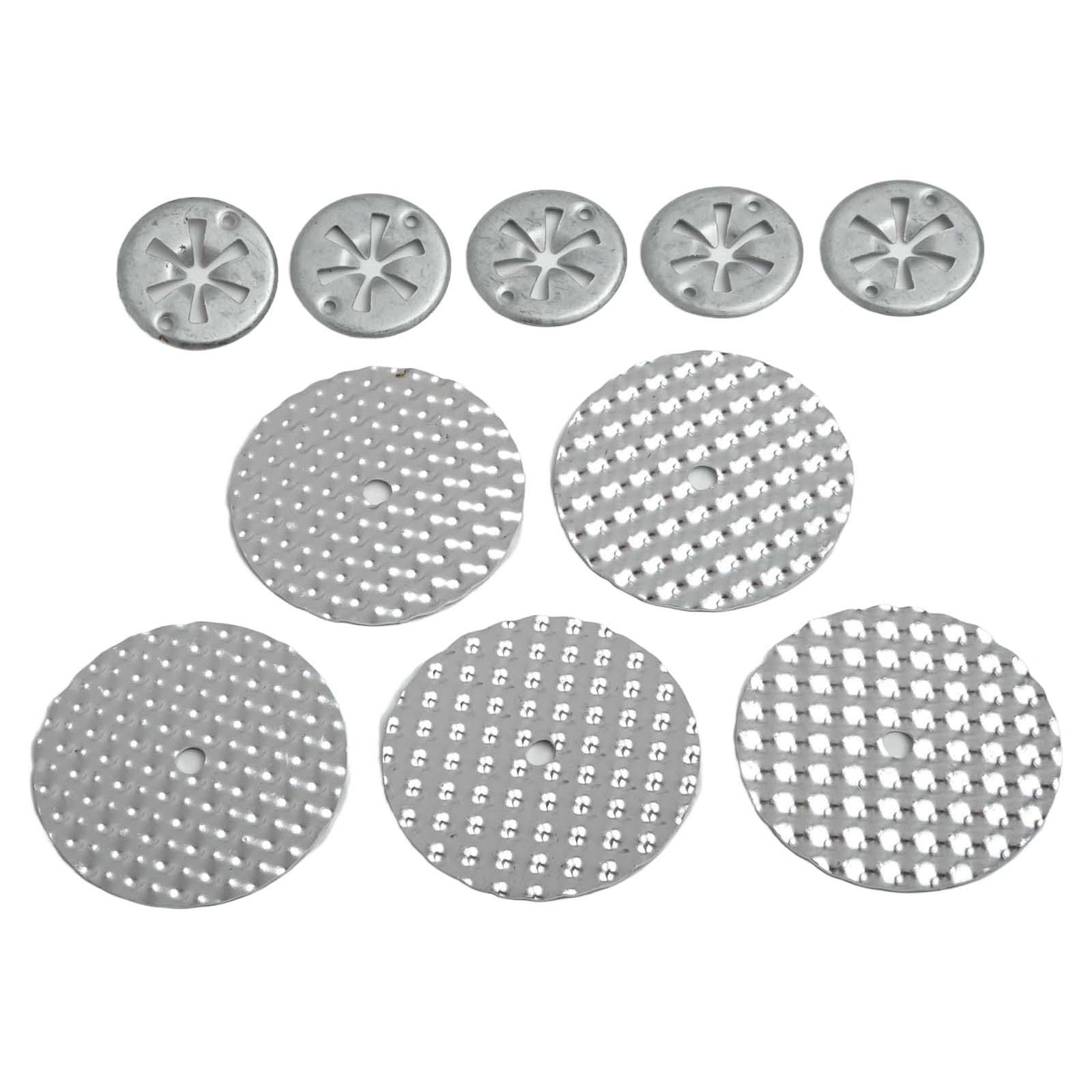 5-delige hitteschildreparatieset N 90796501 Hittebeschermingsplaat Hitteschild Zilver Warmteplaat Schild Reparatieset voor sluitringbevestiging: Bruin